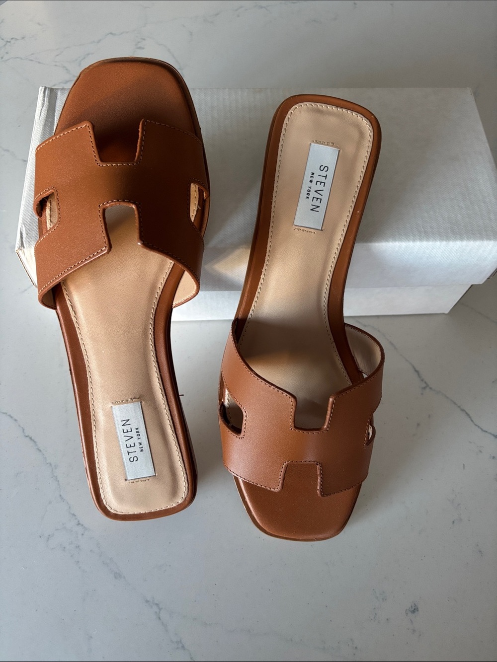 Steven NY leather slides size 10